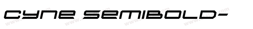 Cyne SemiBold字体转换